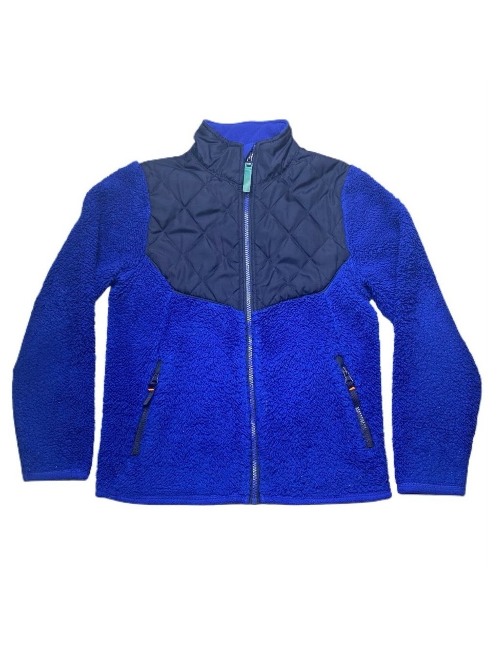 Champion Boys Blue Jacket w/Zip Closure Size M (8-10)